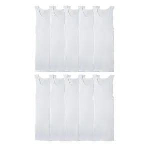 10-Pack Fruit of the Loom Men’s Undershirts (Tank or Crew)