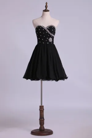 2024 Homecoming Dresses A Line Short Chiffon