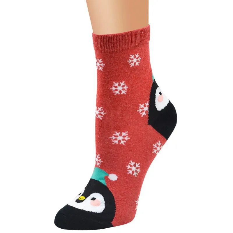 5Pairs/Lot Colorful Cartoon Patterned Design Short Socks For Women