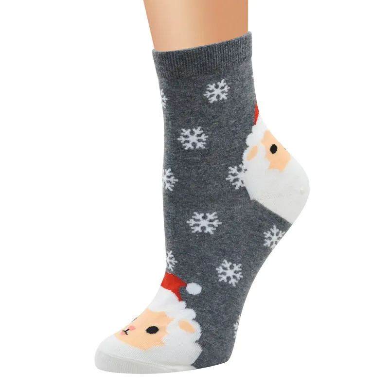 5Pairs/Lot Colorful Cartoon Patterned Design Short Socks For Women