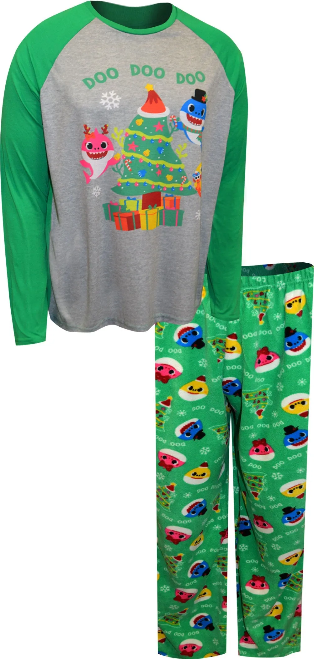 Baby Shark Daddy Shark Christmas Mens Pajama