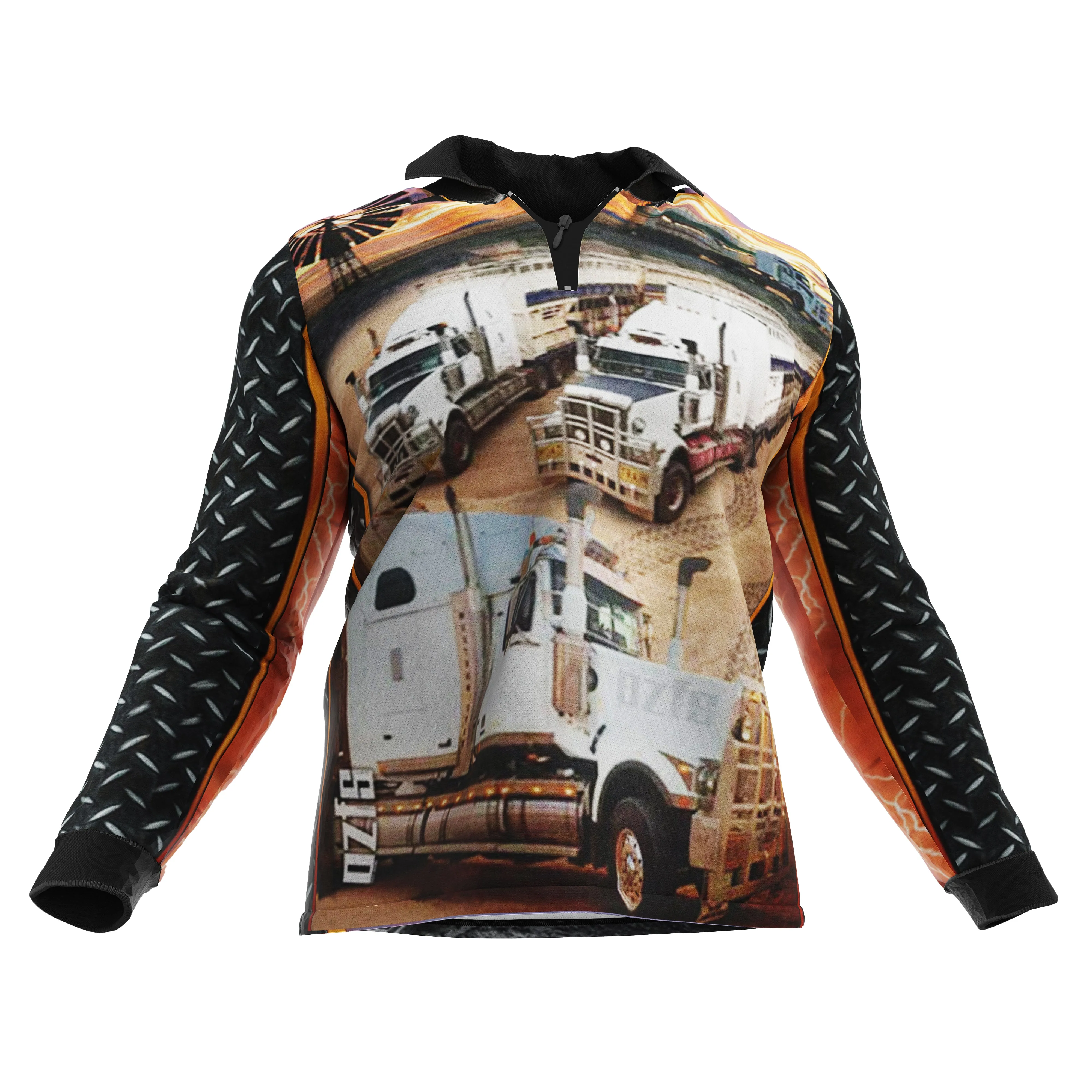 Cattle Trucks Polo Fishing Shirt - Quick Dry & UV Rated