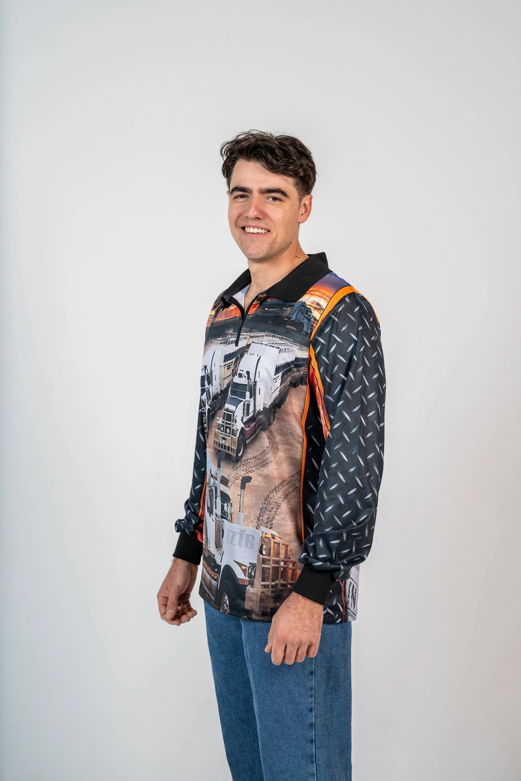 Cattle Trucks Polo Fishing Shirt - Quick Dry & UV Rated