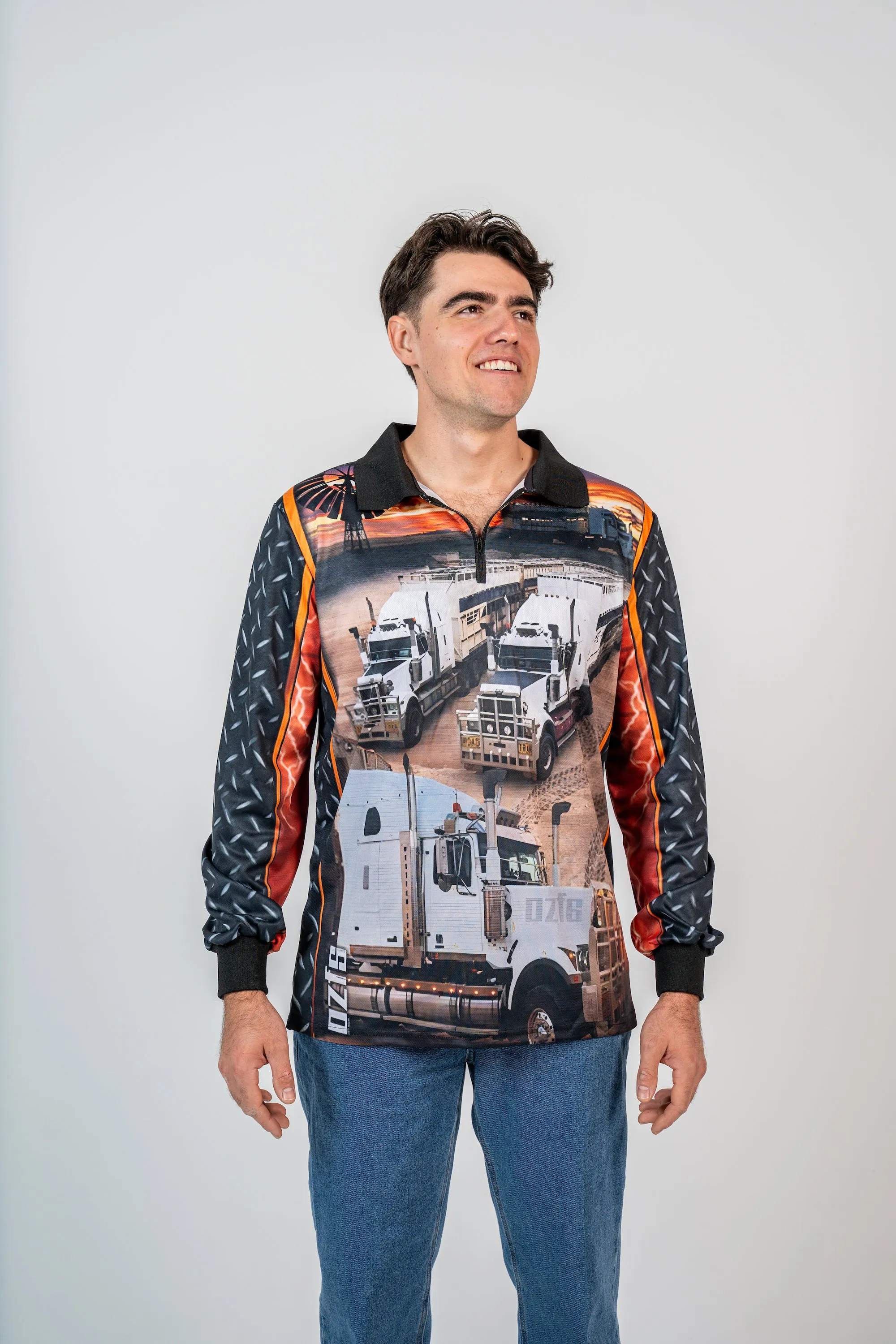 Cattle Trucks Polo Fishing Shirt - Quick Dry & UV Rated