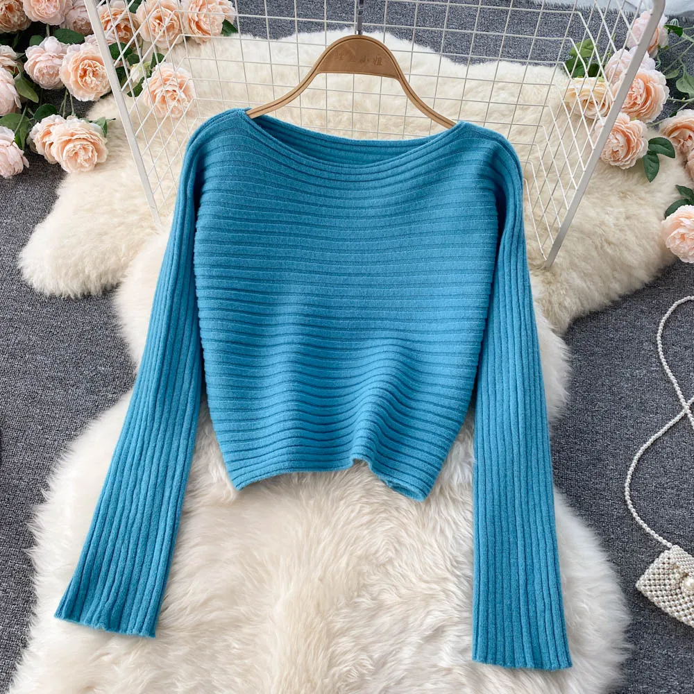 Chic Jersey&Halter V-neck Dress 2Pcs