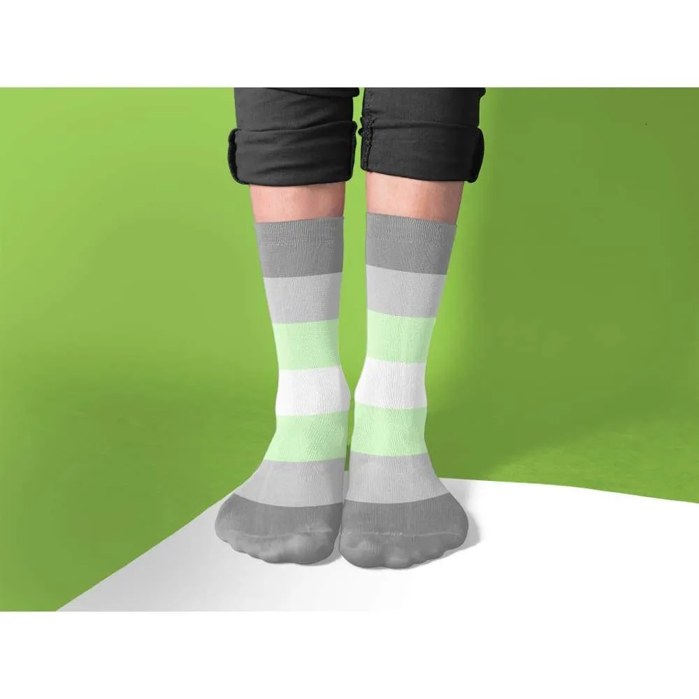 Demiandrogyne Pride Flag Tube Socks