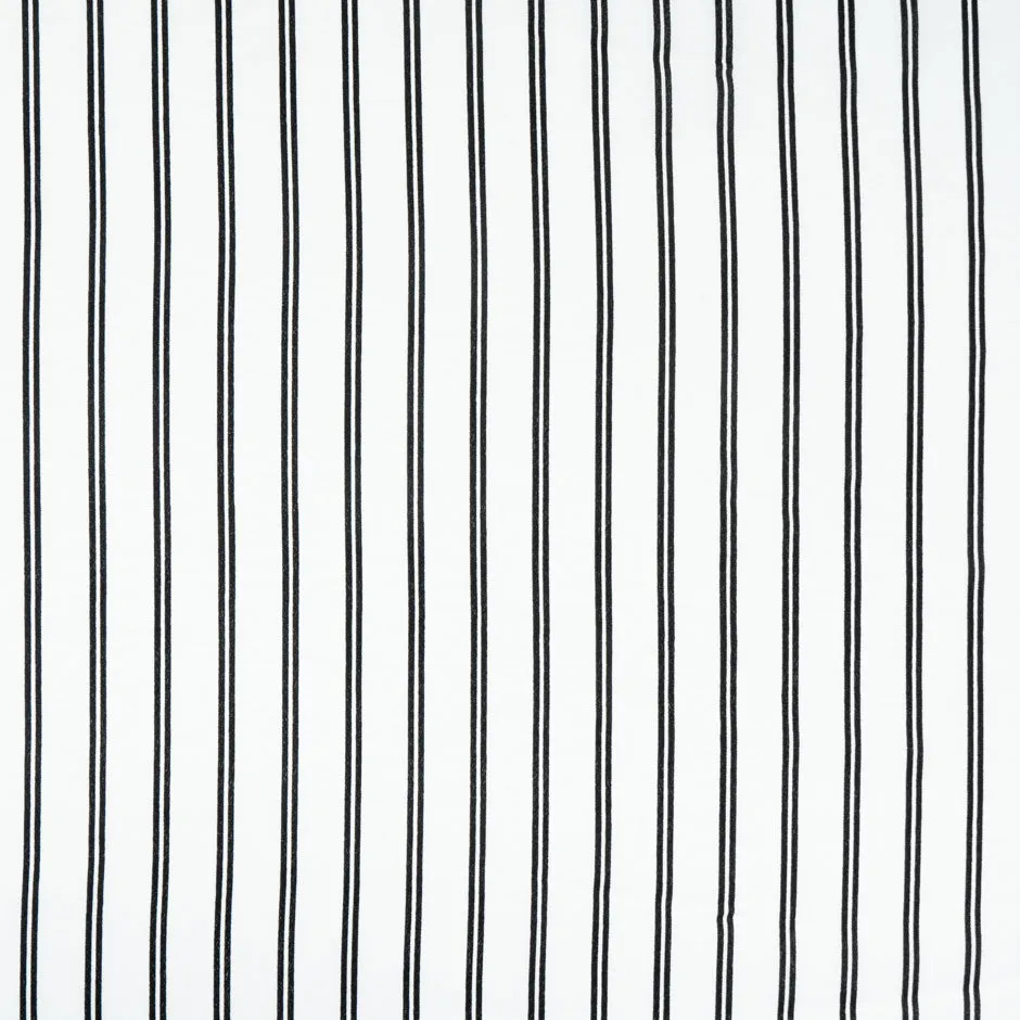 Double Striped White Microfibre