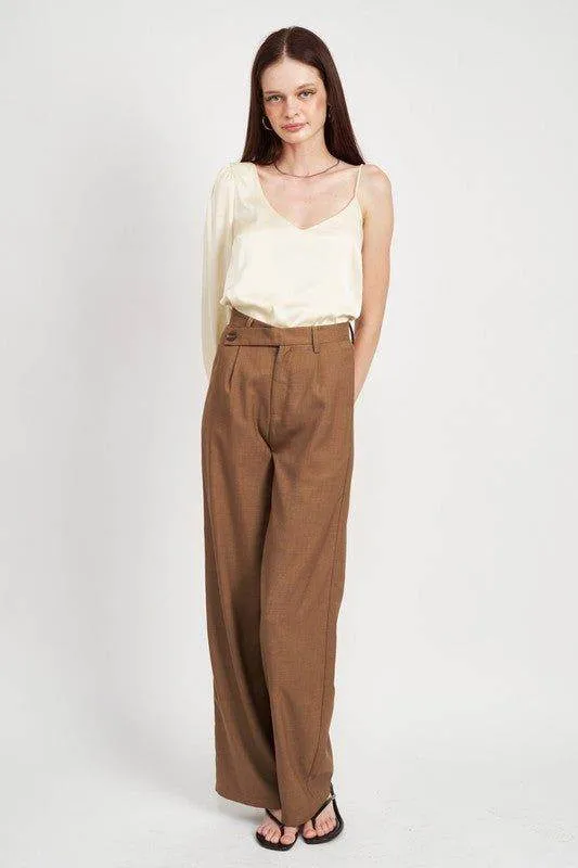 Emory Park | One Shoulder Blouse With Spaghetti Strap