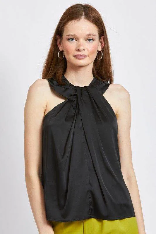 Emory Park | Sleeveless Blouse With Twist Front