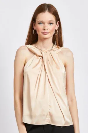 Emory Park | Sleeveless Blouse With Twist Front