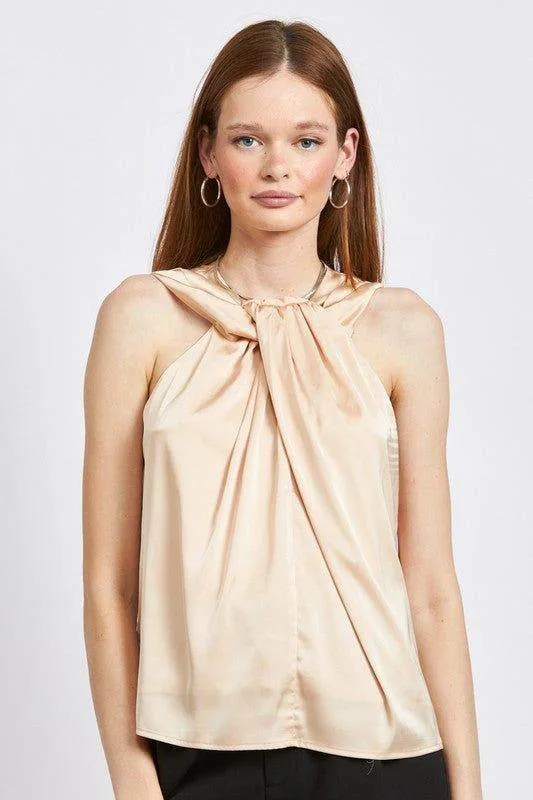 Emory Park | Sleeveless Blouse With Twist Front