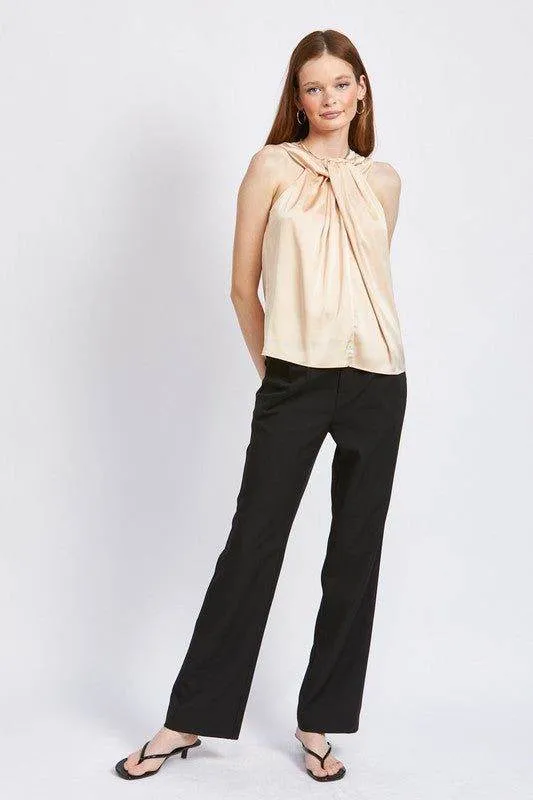 Emory Park | Sleeveless Blouse With Twist Front