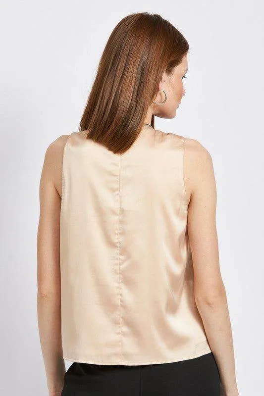 Emory Park | Sleeveless Blouse With Twist Front
