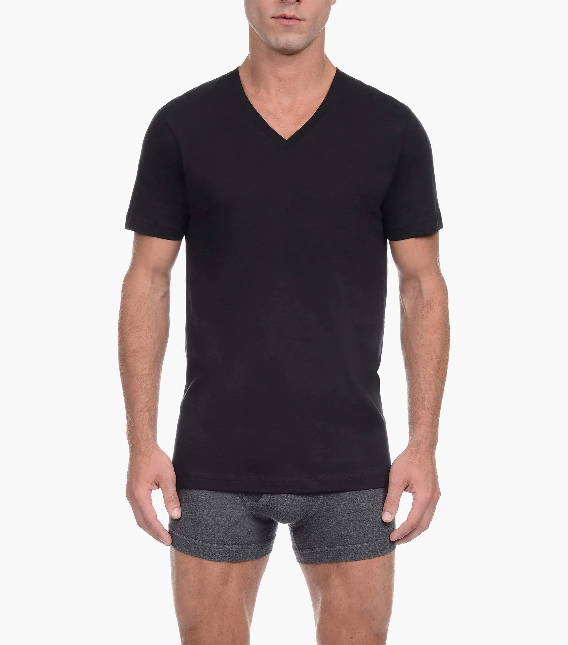 Essential Cotton V-Neck T-Shirt 3-Pack
