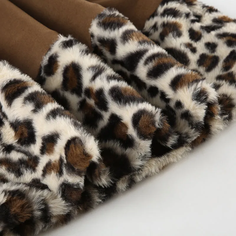Felicia Leopard Hem Bodycon Dress
