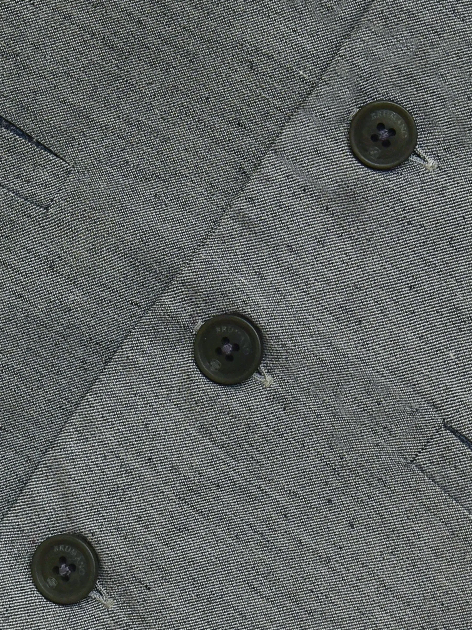 Grey Chambray Suit Waistcoat