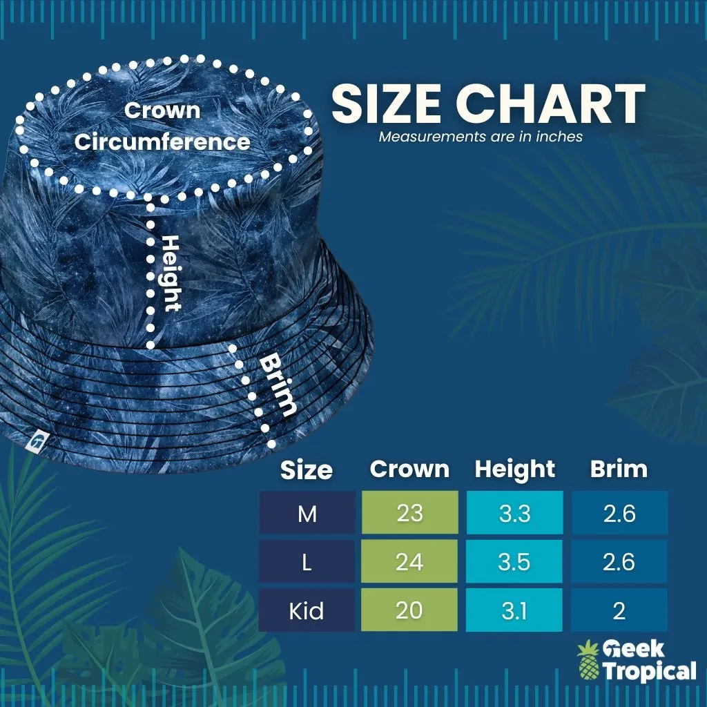 Growing Leaves Metallic Specs Bucket Hat