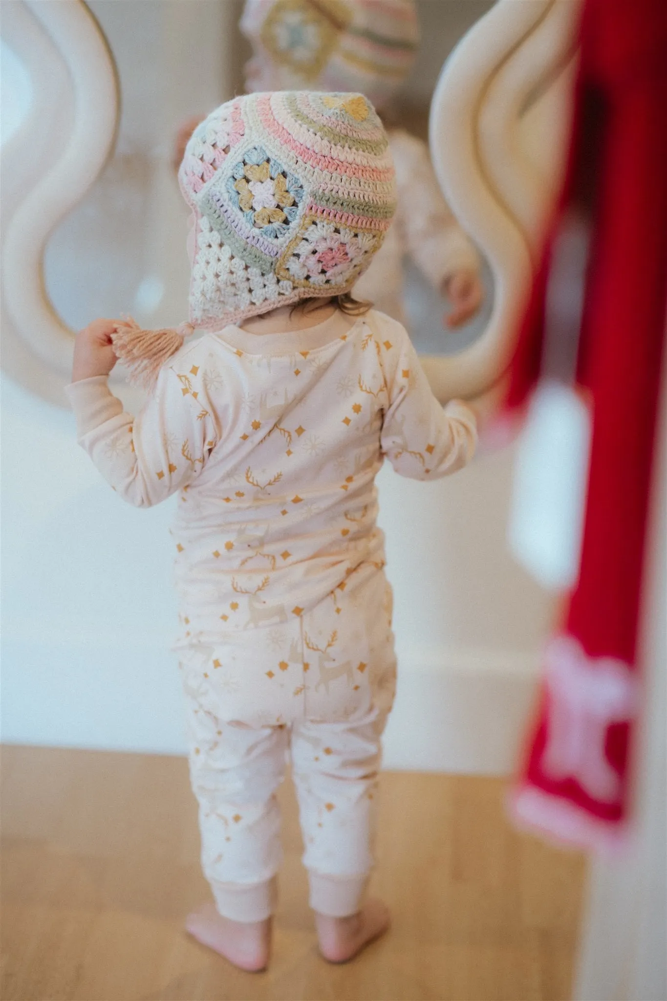 Holiday Pajamas - Pink Reindeer