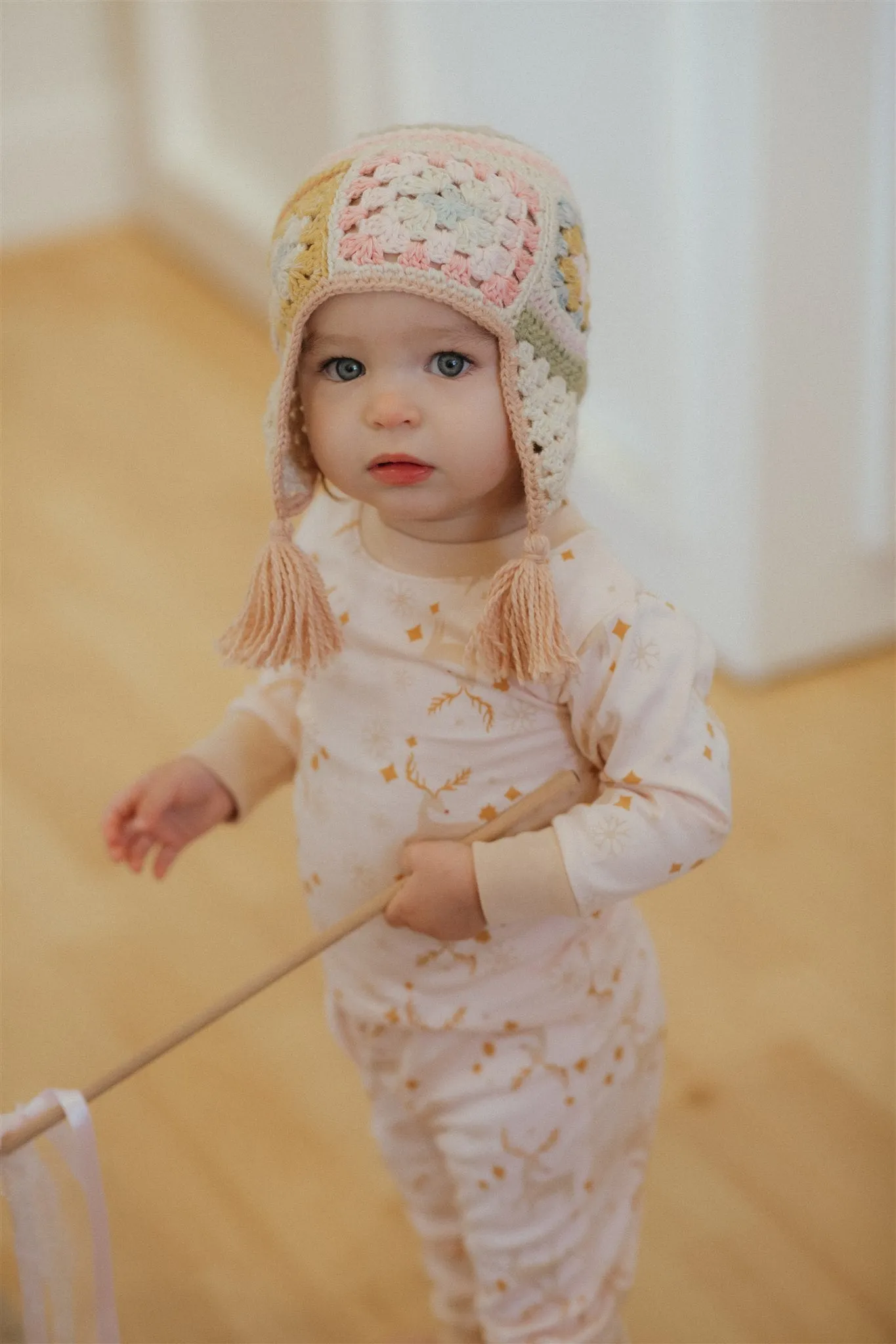 Holiday Pajamas - Pink Reindeer