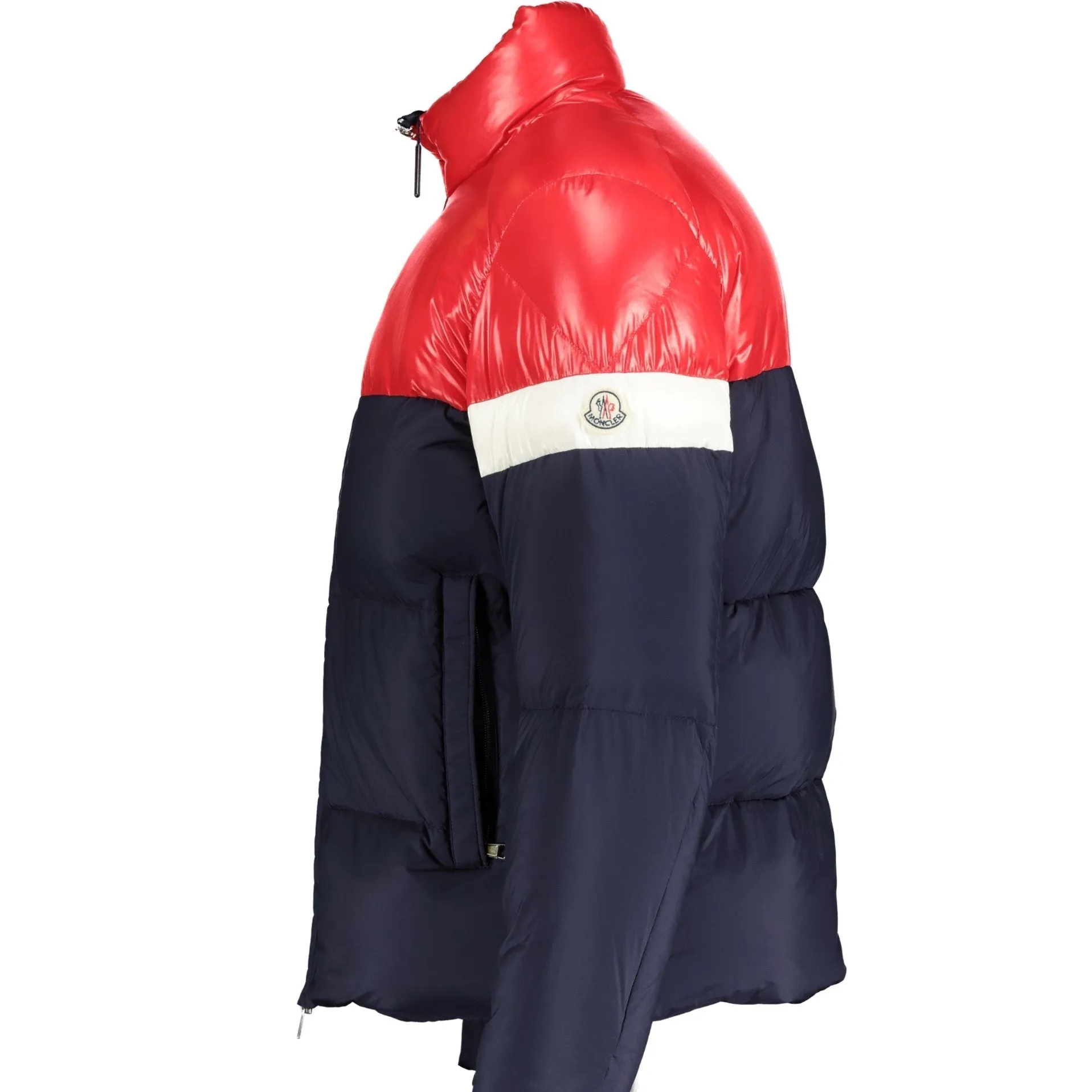 'Konic' Down Jacket Red Navy & White