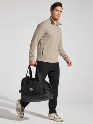 Men's Fleece Pullover Quarter Zip with Pockets