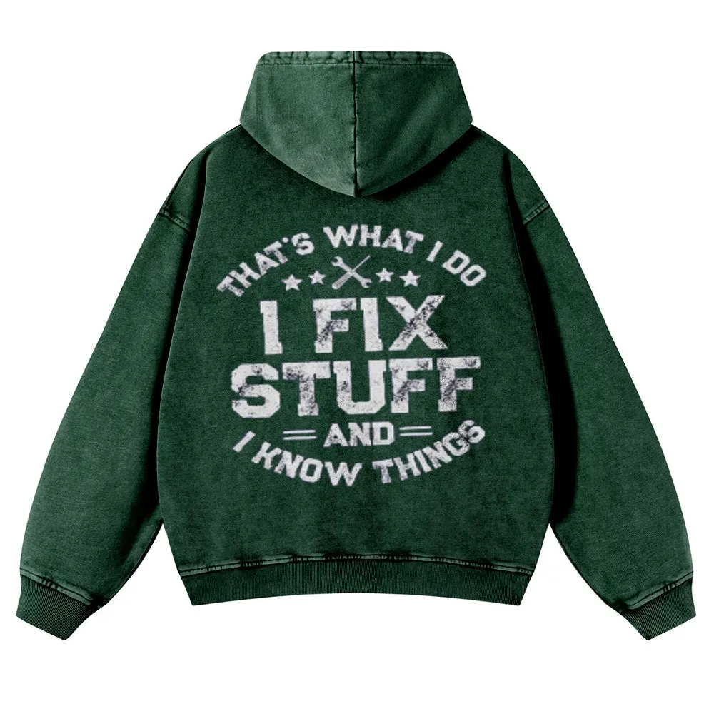 Men's Funny I fix Stuff T-Shirt Mechanic Hoodies