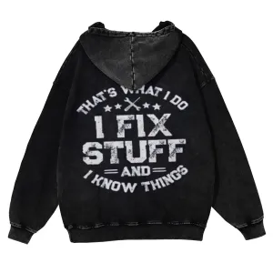 Men's Funny I fix Stuff T-Shirt Mechanic Hoodies