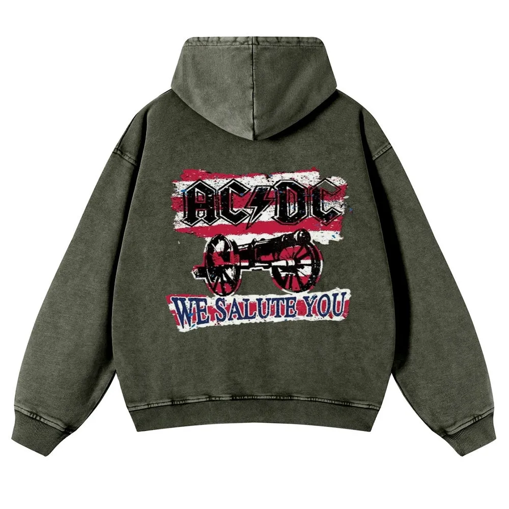 Mens Vintage ACDC Rock Hoodies