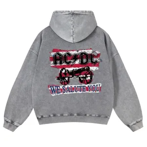 Mens Vintage ACDC Rock Hoodies