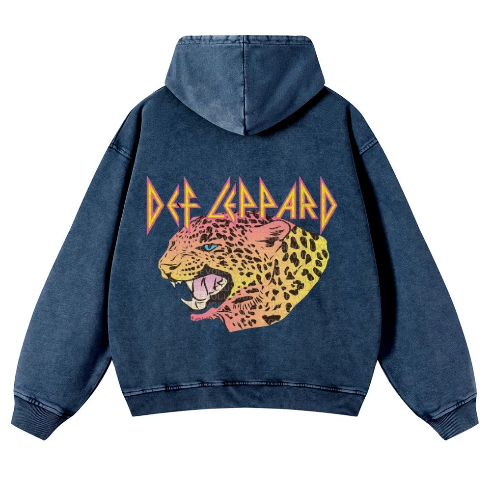 Mens Vintage  Tiger Print Hoodies