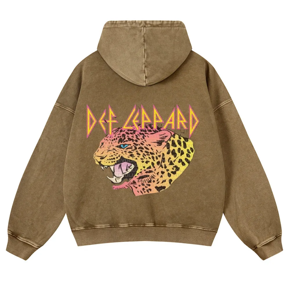 Mens Vintage  Tiger Print Hoodies