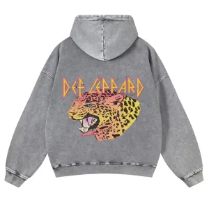 Mens Vintage  Tiger Print Hoodies