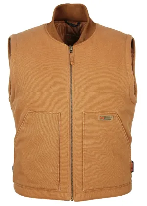 Mobile Warming MJ19M17-3XL Vest, 3XL, Polyester, Khaki, Zip Closure :EA: QUANTITY: 1