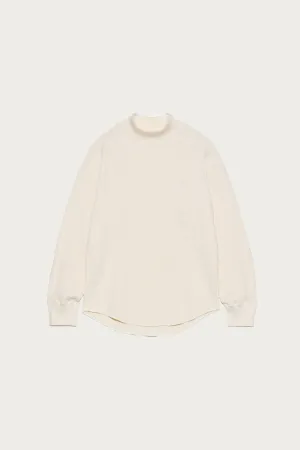 Mock Neck Thermal Sweat - Natural