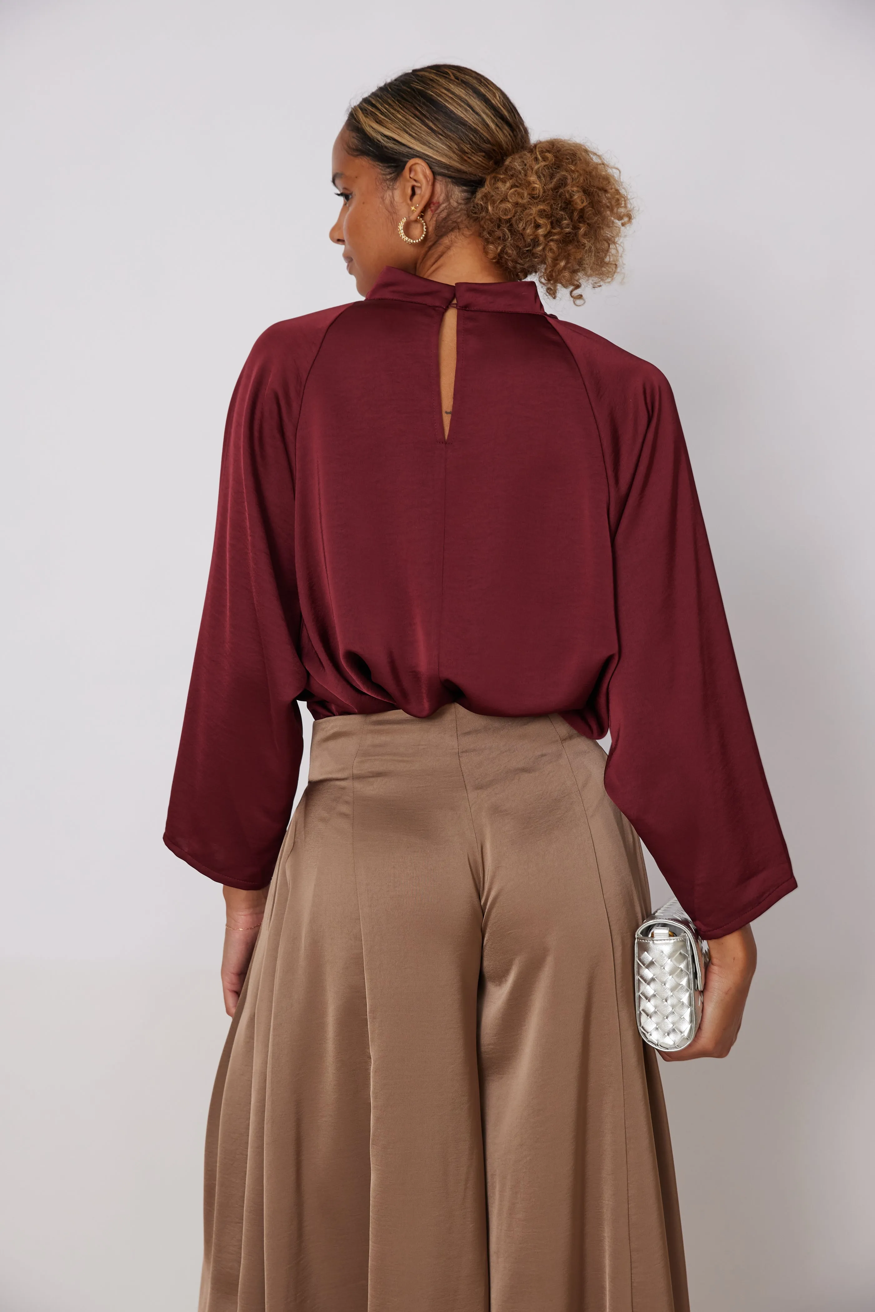 Norris Cowl Neck Long Sleeve Blouse