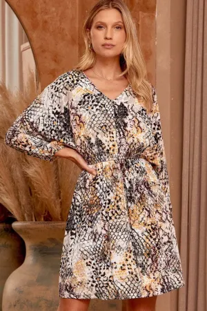 Sophie Multi-Print Dress