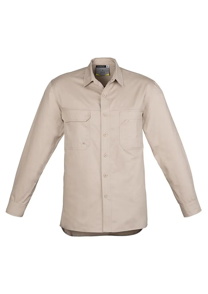 Syzmik Mens Lightweight Tradie L/S Shirt  (ZW121)