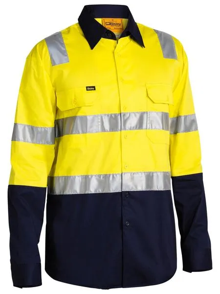 Taped Two Tone Cool Lightweight Shirt Long Sleeve - BS6432T
