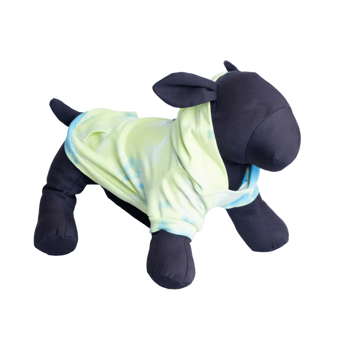 Tie Dye Hoodie - Blue/Yellow