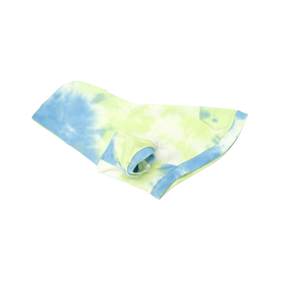 Tie Dye Hoodie - Blue/Yellow