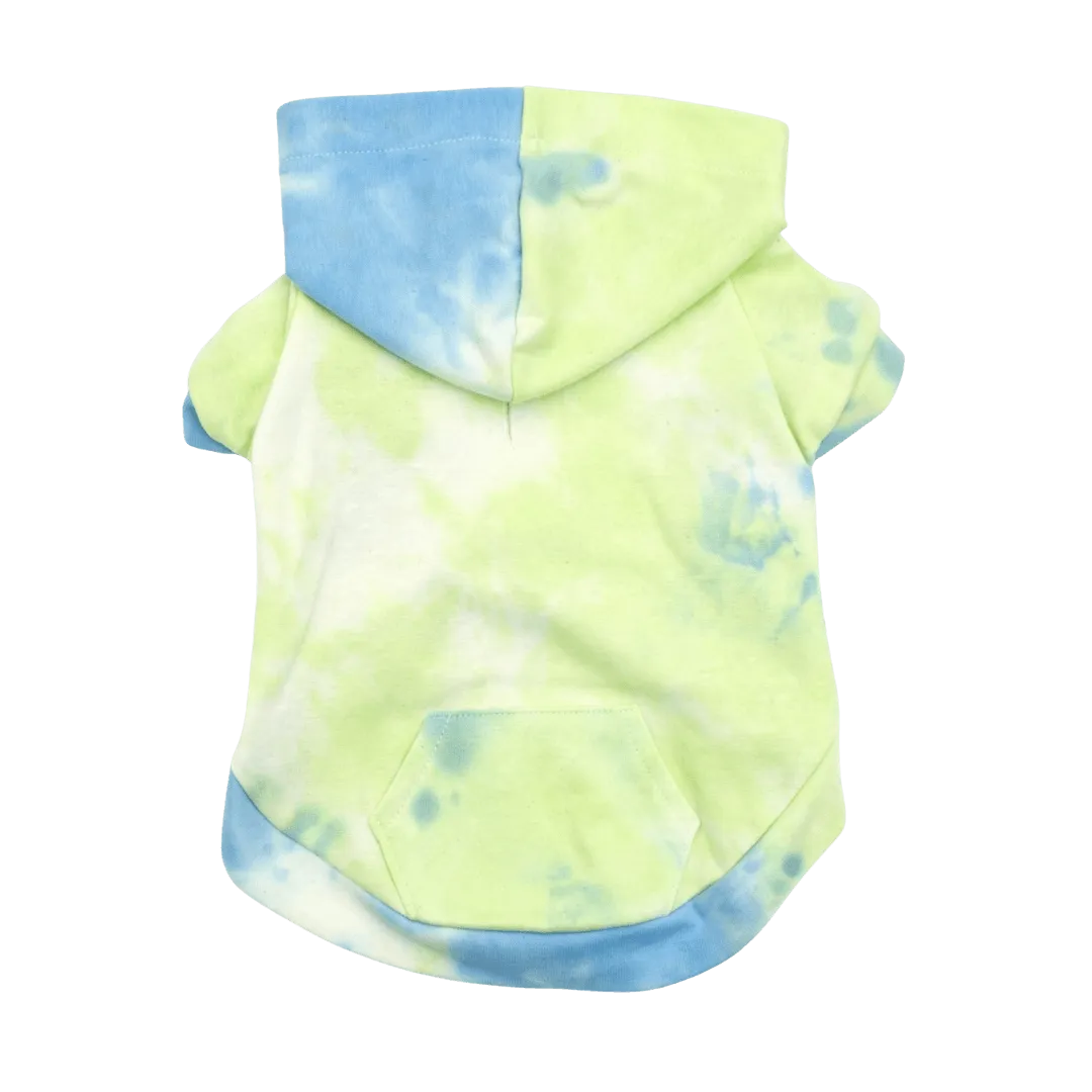 Tie Dye Hoodie - Blue/Yellow