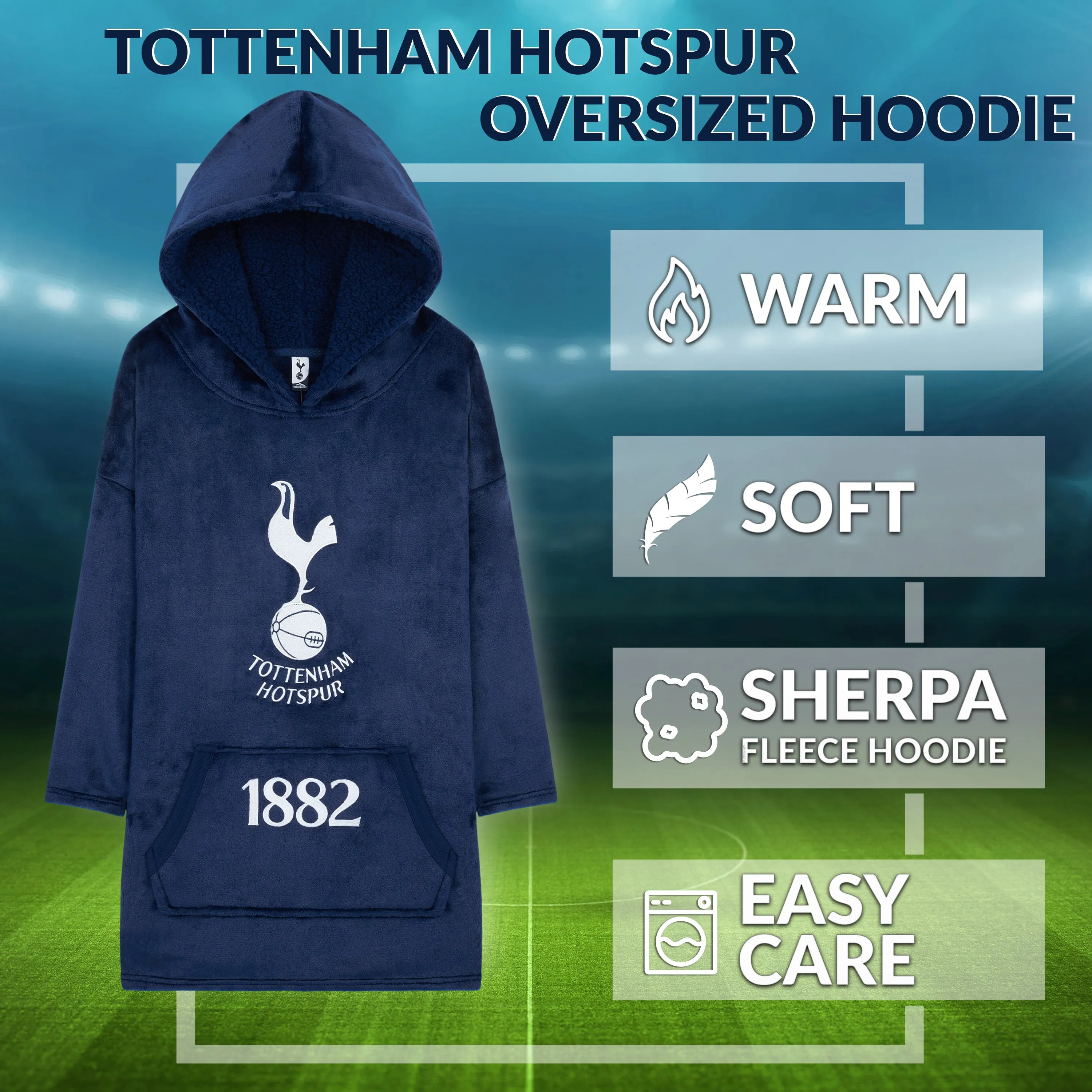 Tottenham Hotspur Hoodie - Oversized Hoodie Blanket  for Boys