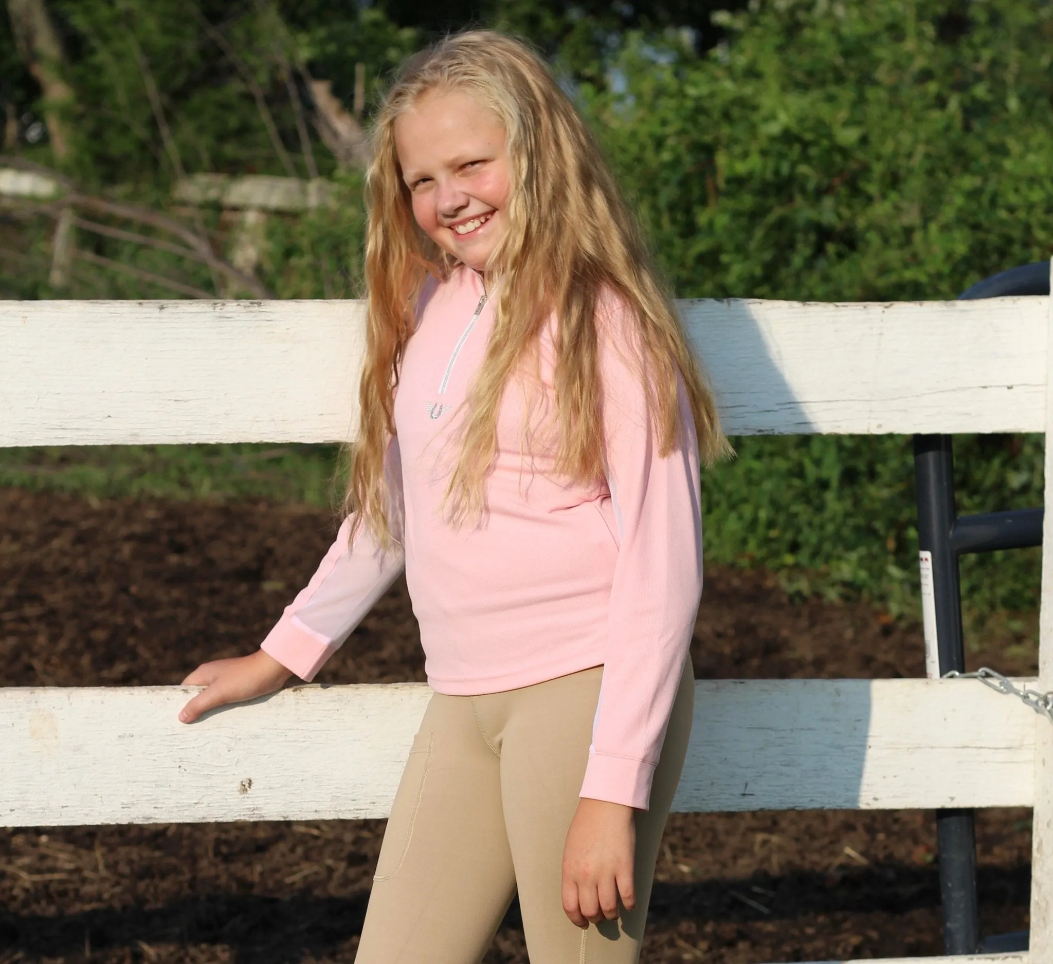 TuffRider Children's Ventilated Technical Long Sleeve Sport Shirt