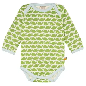 Whale | Long Sleeve Baby Bodysuit | GOTS Organic Cotton