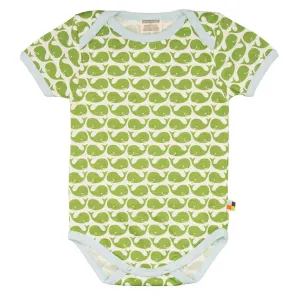 Whale | Short Sleeve Baby Bodysuit | GOTS Organic Cotton