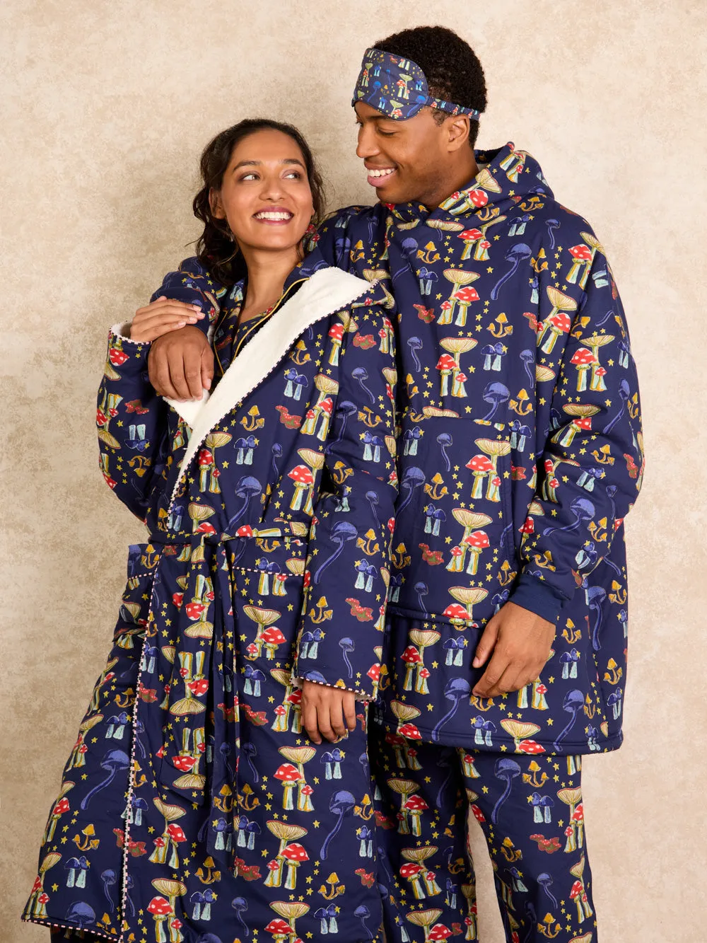 Womens Cosy Robe Mushroom