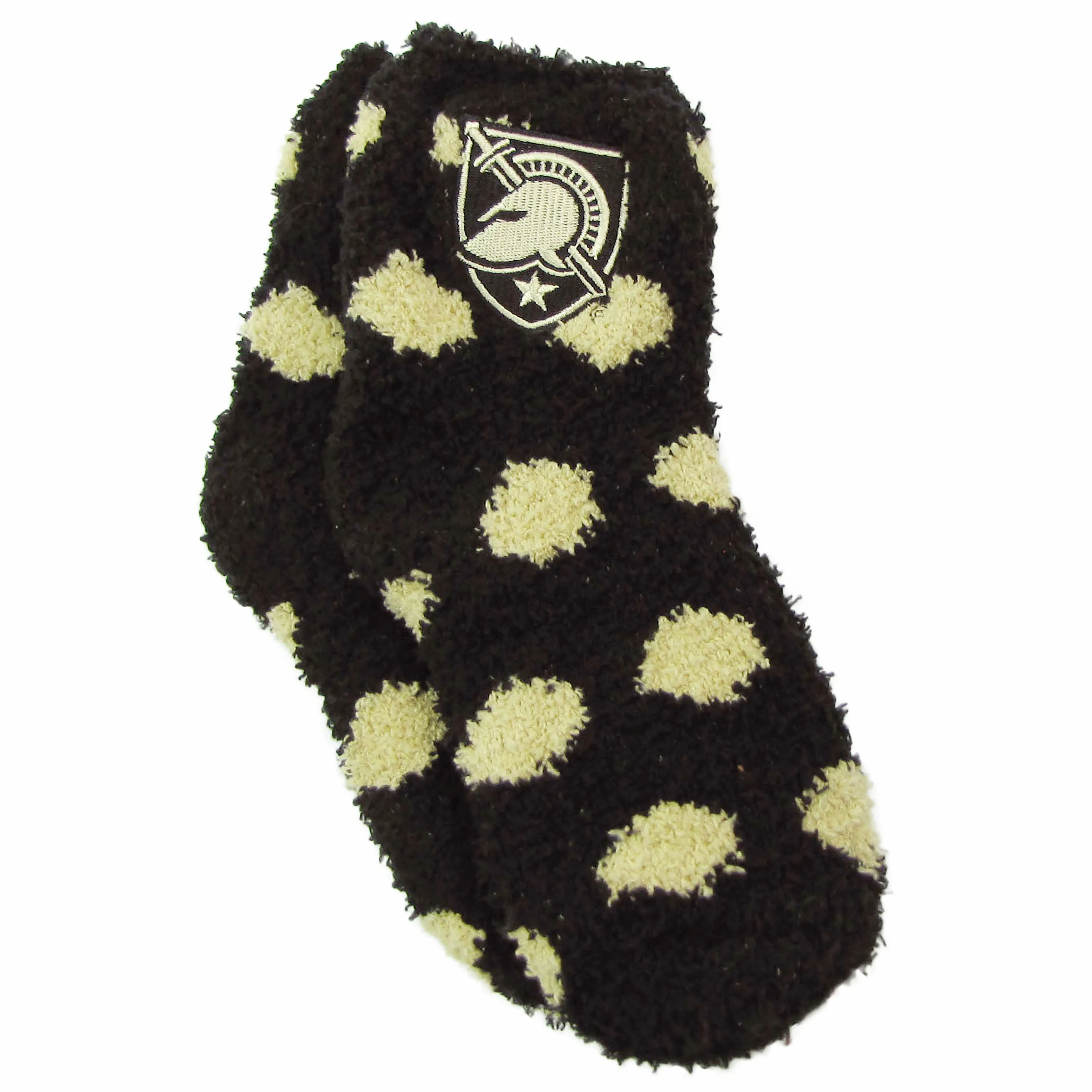 WP Fuzzy Dot Sock - Black