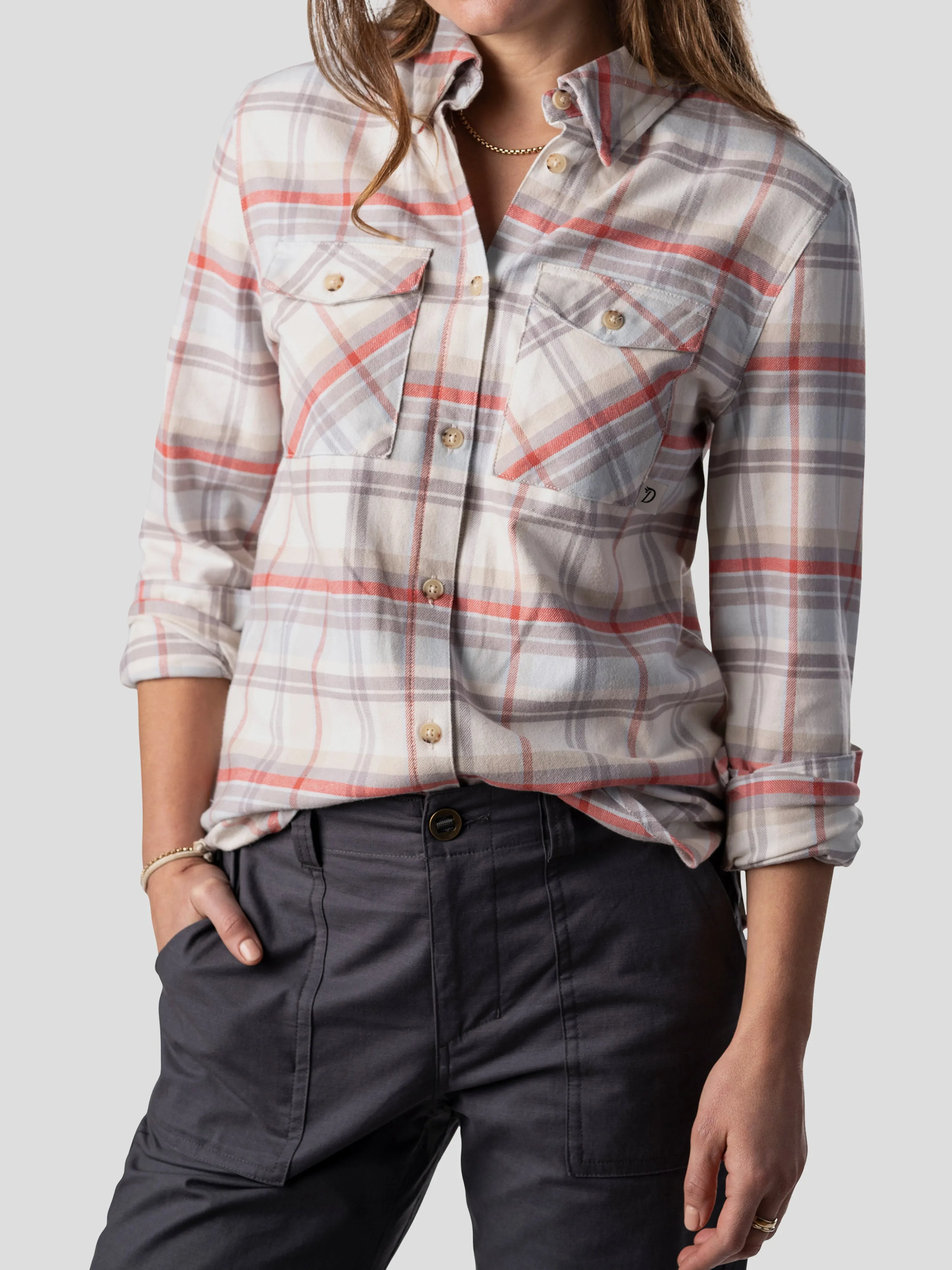 W's Trailhead Twill - Sanddollar Plaid