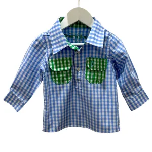 Z-Blue Check/Green Check Trim